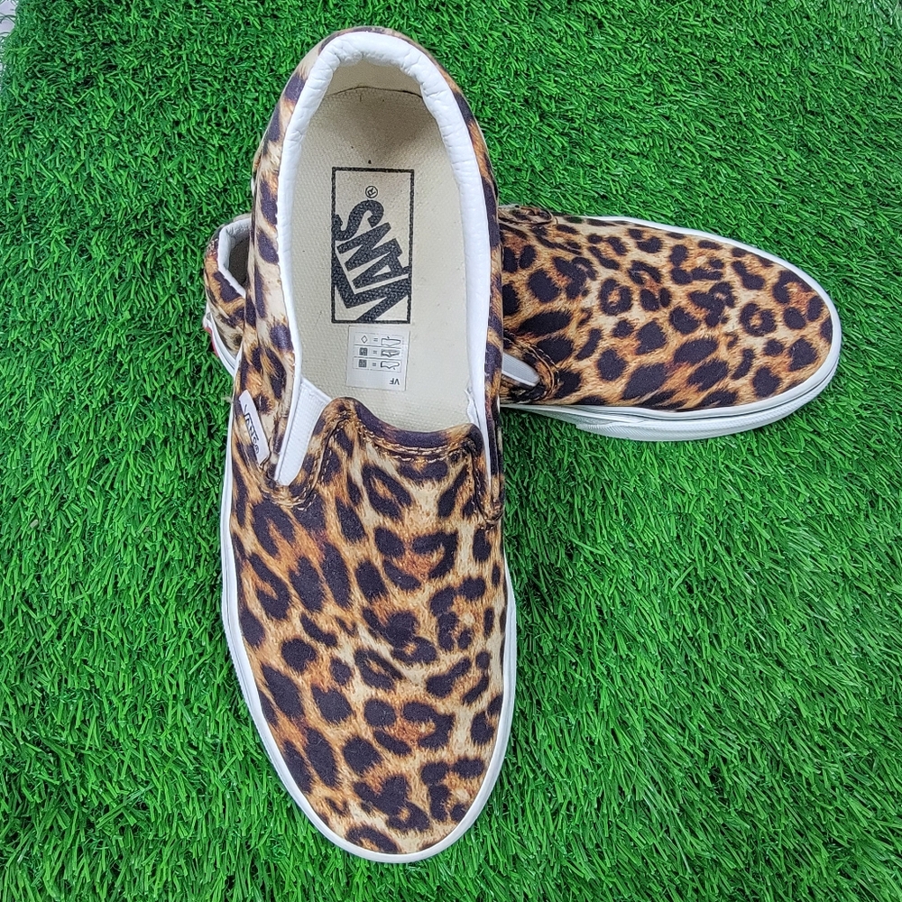 Vans Animal Print Slip-On Sneakers